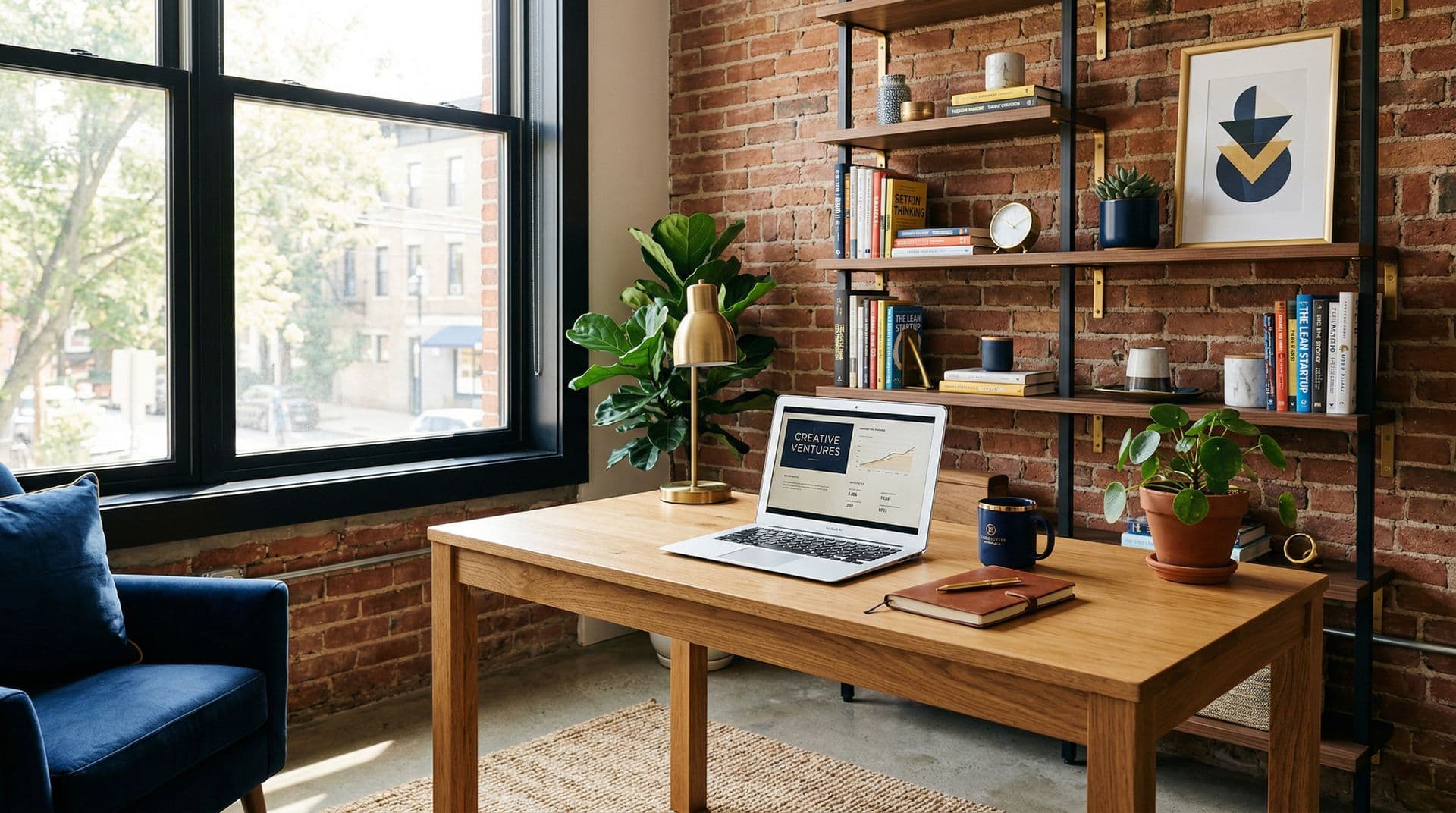 Modern small business workspace
